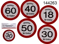 Podkładki urodziniwe 4szt - 50 Happy Birthday