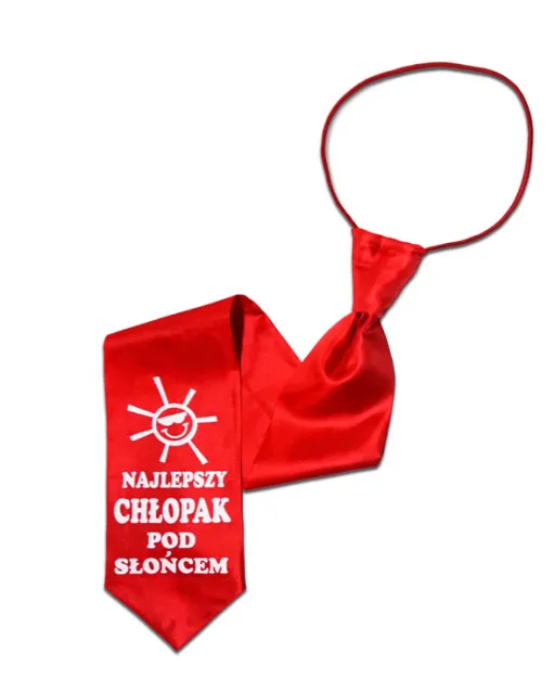 Krawat czerwony - Najlepszy chłopak pod słońcem