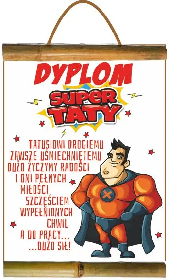 Dyplom z bambusem - Super Tata