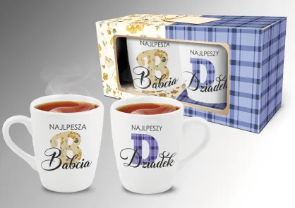 Zestaw 2 kubków - Najlepsza Babcia / Najlepszy Dziadek