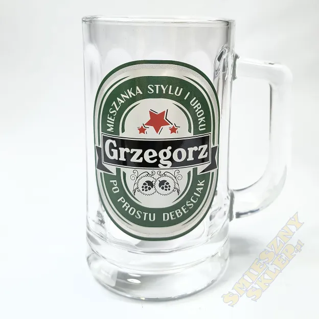 Kufel 0.3L - Grzegorz Mieszanka stylu i uroku po prostu debeściak