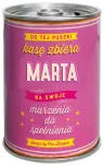 Puszka Skarbonka Vip - Marta - Do tej puszki kasę zbiera Marta na swoje marzenia do spełnienia - 2