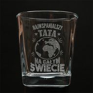 Szklanka whisky grawerowana - Najwspanialszy Tata na całym świecie