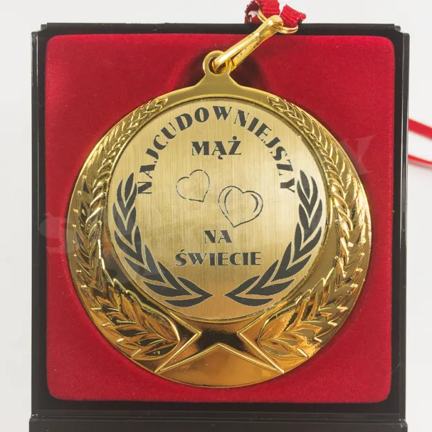 Medal w etui - Najcudowniejszy mąż na świecie