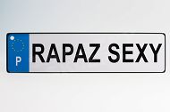 Plakietka z przylepcem -  Rapaz sexy (Seksowny chłopak)