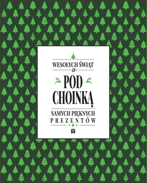 Torebka Kukartka S - Wesołych Świąt, a pod choinką samych pięknych prezentów