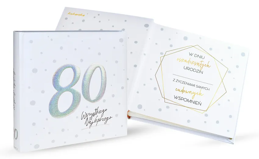 Album na zdjęcia HAS - 80 urodziny. Wszystkiego najlepszego.