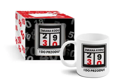 Kubek "Zmiana kodu" - 30 i do przodu