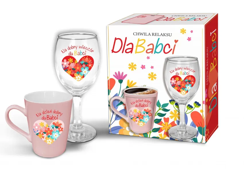 Kieliszek + Kubek - Chwila relaksu dla Babci