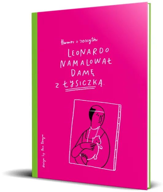 Brulion A4 kratka, 96 kartek - Leonardo namalował damę z łysiczką