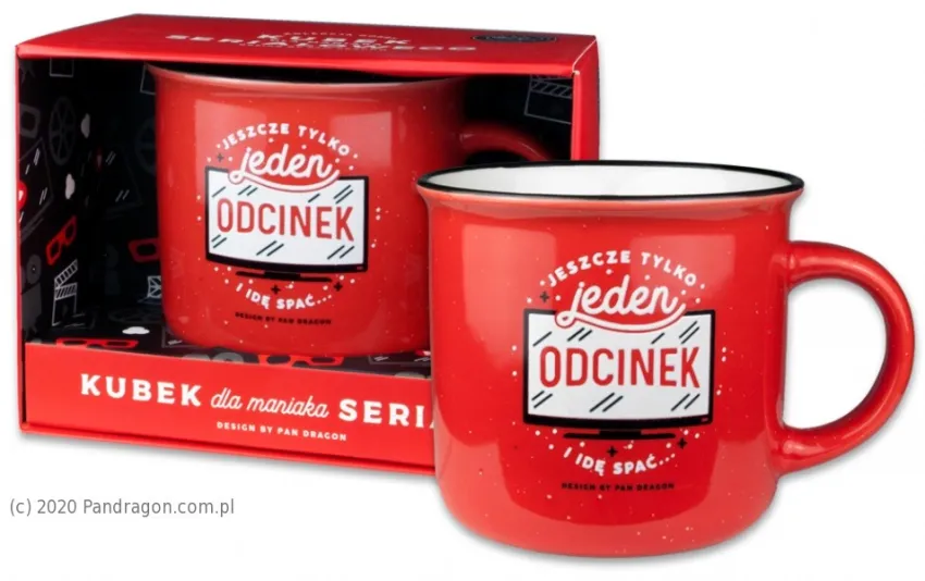 Kubek Hobby - Dla maniaka seriali. Jeszcze tylko jeden odcinek i idę spać