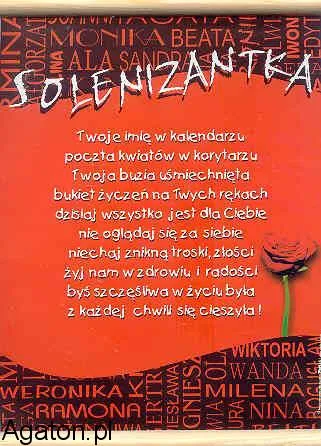 Dyplom - Solenizantki