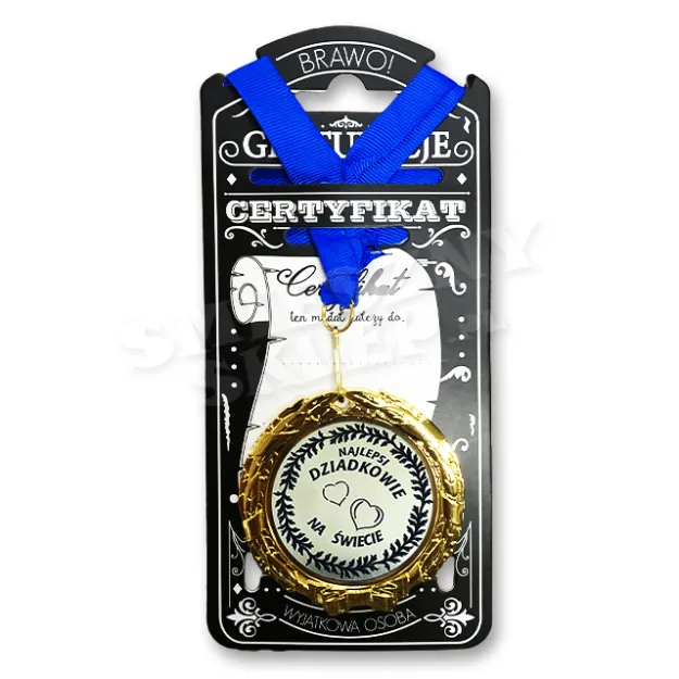 Medal w folii - Najlepsi Dziadkowie na świecie