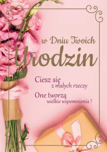 Karnet 1K - W dniu Twoich urodzin