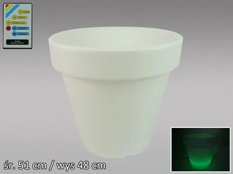 Donica led z pilotem - wysokość 48cm