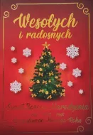 Karnet 1K - Wesołych i radosnych Świąt Bożego Narodzenia