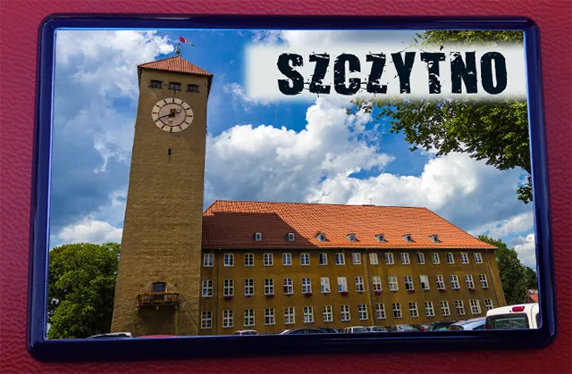 Szczytno - Ramka z magnesem na lodówkę