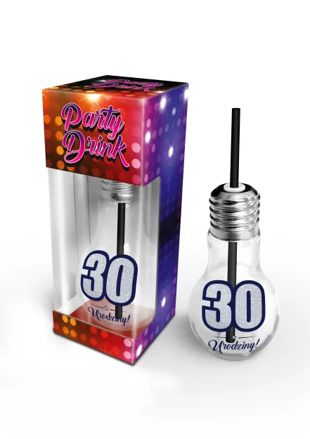 Żarówka ze słomką - 30 urodziny