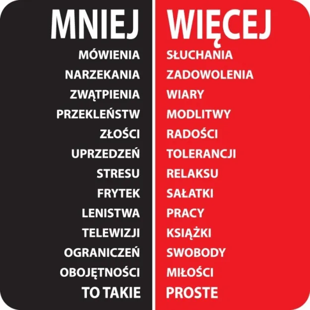 Magnes - Mniej mówienia, narzekania, zwątpienia ... Więcej słuchania, zadowolenia, wiary ...
