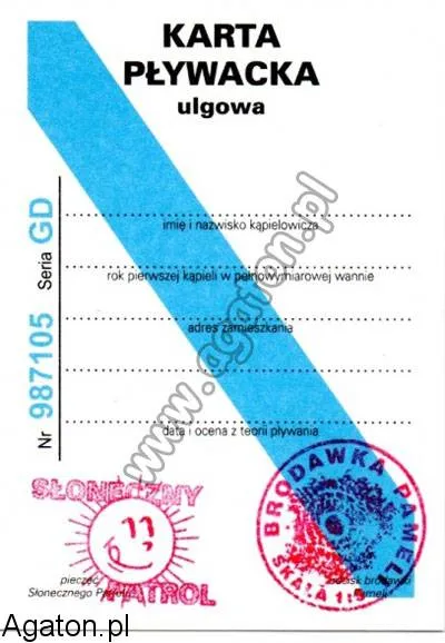 Karta pływacka