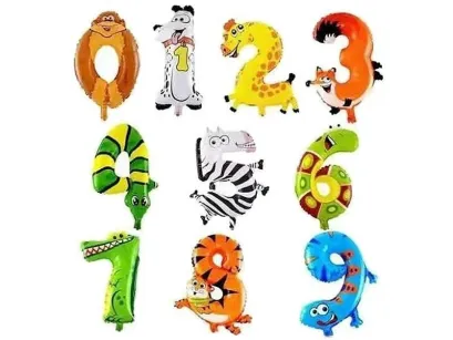Balon cyferka zwierzęta - 1