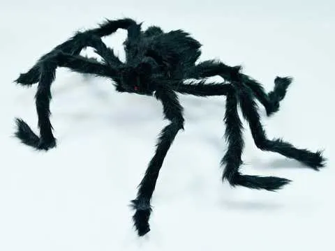 Pająk pluszowy gigant - Czarny