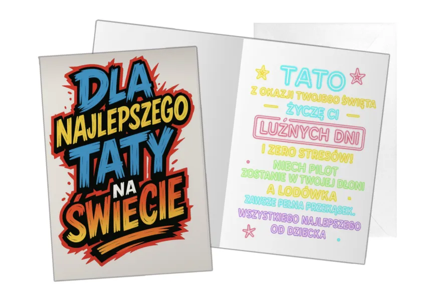 Kartka C5 - Dla najlepszego Taty na świecie