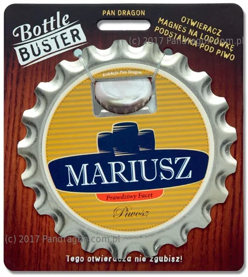 Otwieracz, podstawka, magnes 3w1 - Mariusz - prawdziwy facet