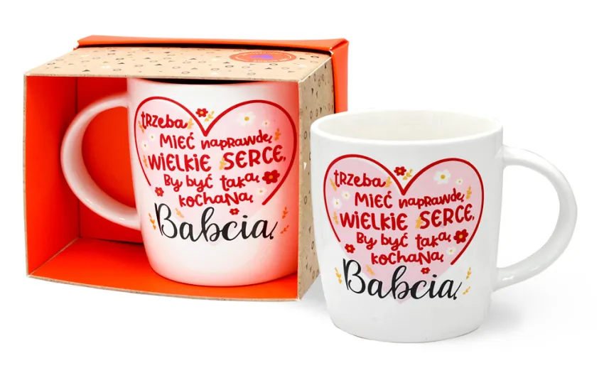 Kubek Top - Trzeba mieć naprawdę wielkie serce by być taką kochaną Babcią
