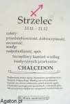 STRZELEC - szczęśliwy kamień zodiaku- CHALCEDON - 2