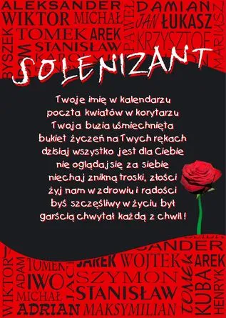Dyplom - Solenizant