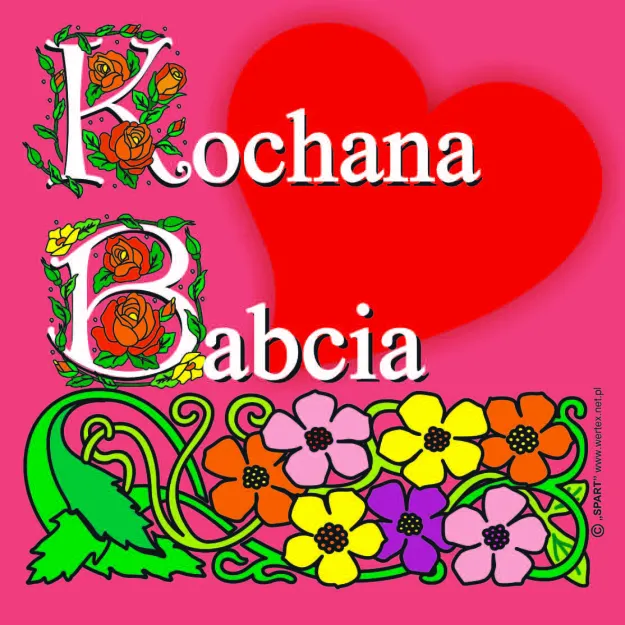Kochana Babcia - Magnes na lodówkę / podkładka pod kubek