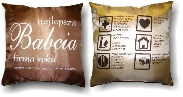 Poduszka duża - Najlepsza Babcia - firma roku