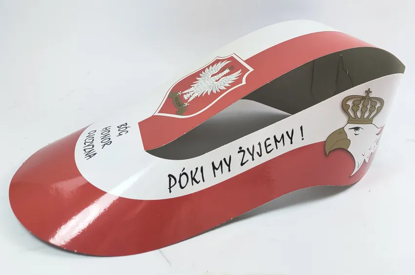 Czapka papierowa składana Polska