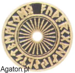 Amulet 58 - FUTHARK STARSZY + rzemyk - gratis!