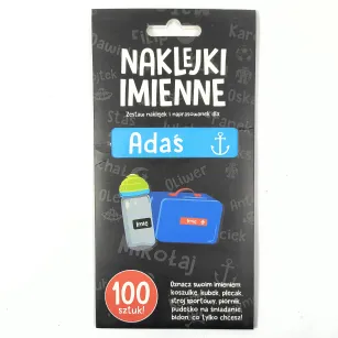 Naklejki imienne 100 szt. - Adaś