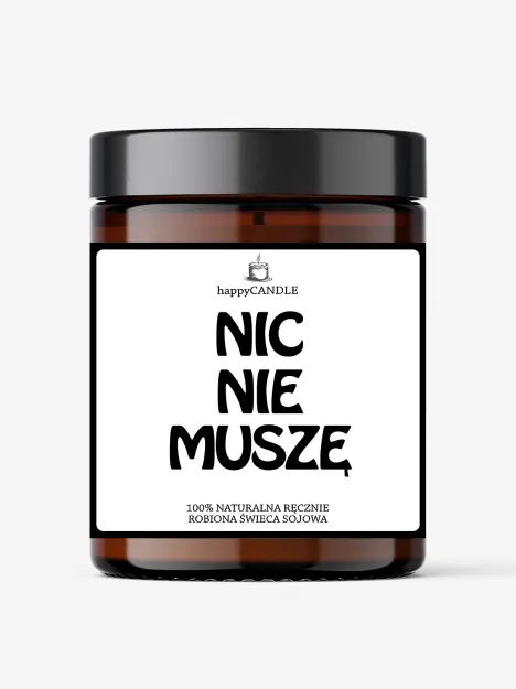 Świeczka sojowa - Nic nie muszę