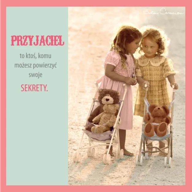 Karnet BC - Przyjaciel to ktoś, komu możesz powierzyć swoje sekrety.