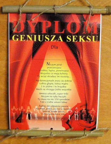 Dyplom z bambusem - Dyplom geniusza seksu
