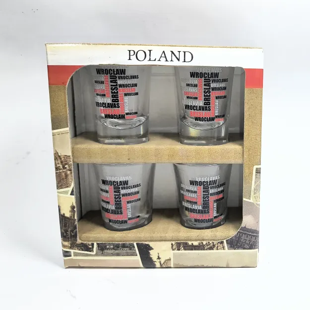 Kpl. 4 kieliszki - Wrocław (tapeta)