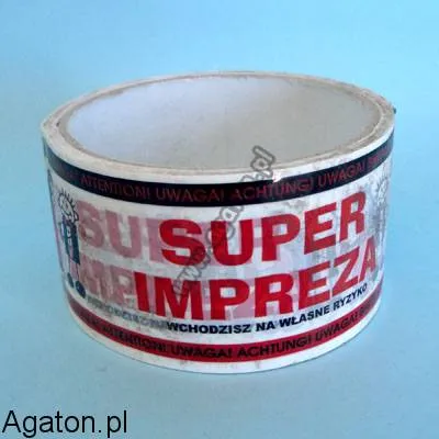 Taśma samoprzylepna - Super Impreza - wchodzisz na własne ryzyko