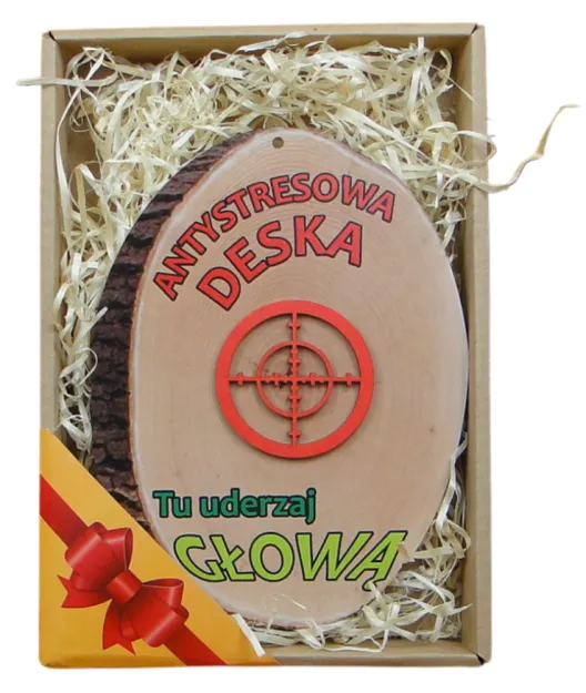 Antystresowa deska, w pudełku - Tu uderzaj głową