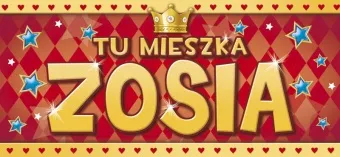 Tabliczka 3D - Tu mieszka Zosia