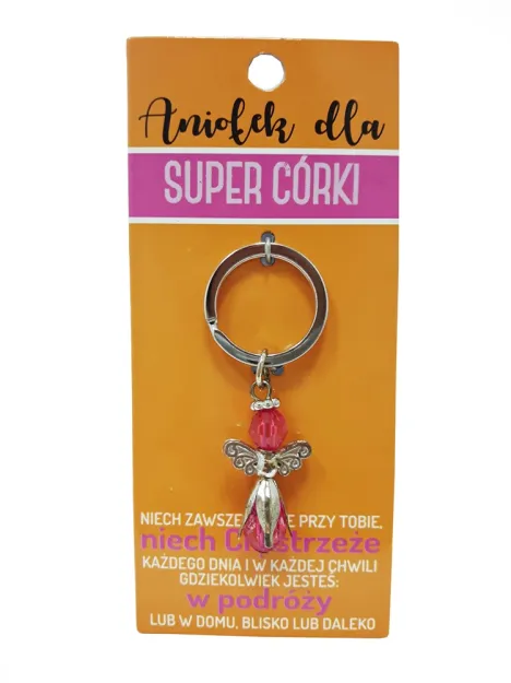 Brelok Kukartka - Aniołek dla - Super Córki