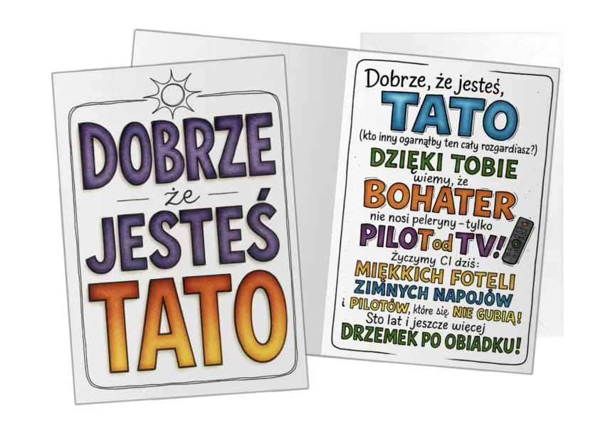 Karnet B6 - Dobrze że jesteś Tato?