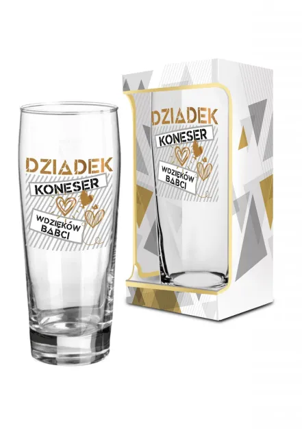 Szklanka do piwa - Dziadek. Koneser wdzięków Babci.