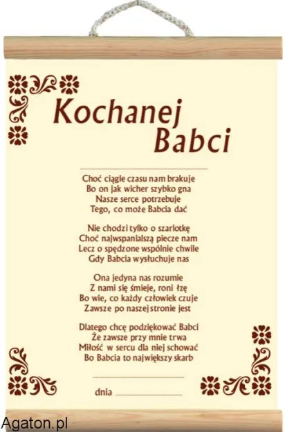 Dyplom - Kochanej babci