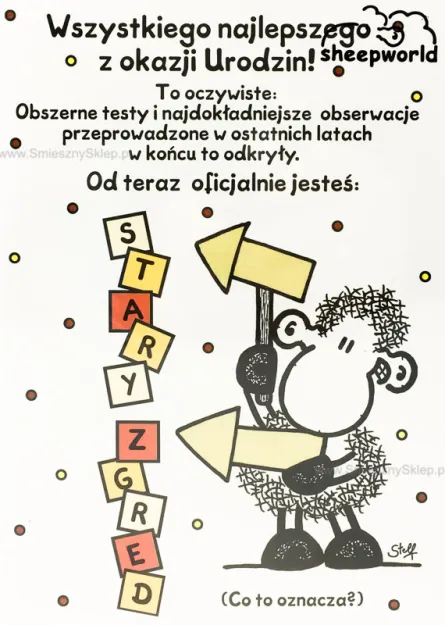 Karnet Sheepworld - Wszystkiego najlepszego z okazji urodzin!