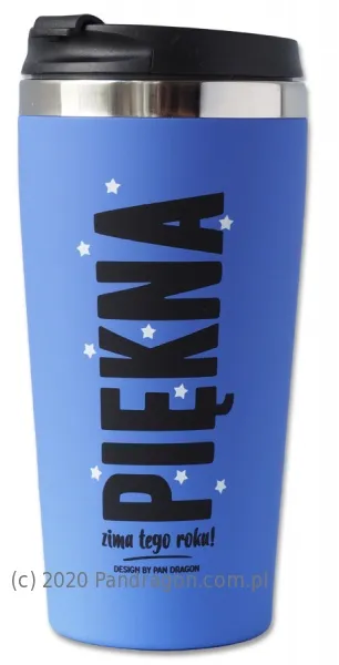 Kubek termiczny OJ - PIĘKNA zima tego roku