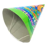 Czapeczki urodzinowe z gumką kpl. 10 szt - mix wzorów - 6